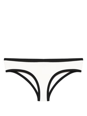 Marysia bas de bikini à bords contrastants - Blanc
