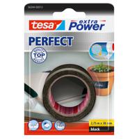 TESA extra Power Perfect 2,75 m Stof/Weefsel Zwart 1 stuk(s) - thumbnail