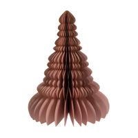 Papieren Kerstboom Glitter 15 cm - Oud Roze - Buitengewoon de boet