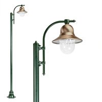 Toscane 1-lichts lantaarn tuinlamp Aluminium Koper IP 44 fitting E27 - thumbnail