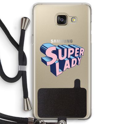 Superlady: Samsung Galaxy A5 (2016) Transparant Hoesje met koord