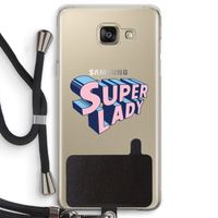 Superlady: Samsung Galaxy A5 (2016) Transparant Hoesje met koord