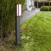 Staande buitenlamp zwart &apos;Qubo&apos; led lamp instelbare kleurtemperatuur 75 cm