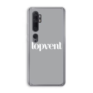 Topvent Grijs Wit: Xiaomi Mi Note 10 Transparant Hoesje