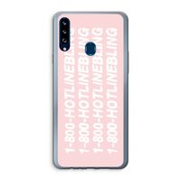 Hotline bling pink: Samsung Galaxy A20s Transparant Hoesje