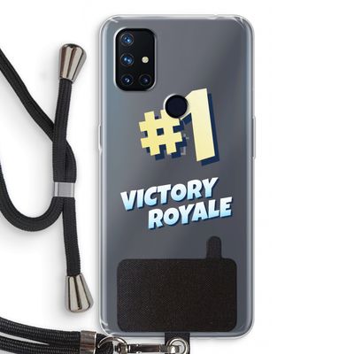 Victory Royale: OnePlus Nord N10 5G Transparant Hoesje met koord