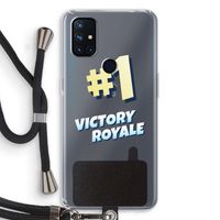 Victory Royale: OnePlus Nord N10 5G Transparant Hoesje met koord