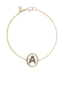 Annoushka bracelet en or 18ct à initial A en diamants