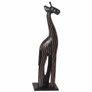 Giraffe van Hout Zwart (Large)