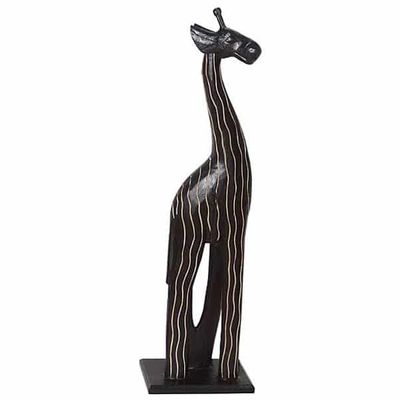 Giraffe van Hout Zwart (Large)