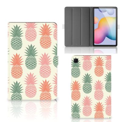 Samsung Galaxy Tab S6 Lite | S6 Lite (2022) Tablet Stand Case Ananas Samsung Galaxy Tab S6 Lite | S6 Lite (2022) Tablet Stand Case Ananas