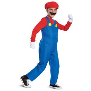 Loodgieter Mario verkleedkleding - kinderen - computer game kostuum - Carnavalskleding