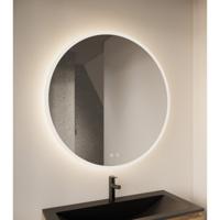 Badkamerspiegel Circum | 80 cm | Rond | Indirecte LED verlichting | Touch button | Met spiegelverwarming