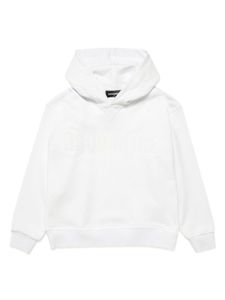 DSQUARED2 KIDS hoodie en coton à logo appliqué - Blanc