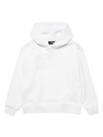 DSQUARED2 KIDS hoodie en coton à logo appliqué - Blanc - thumbnail