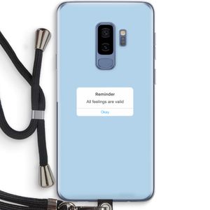 Reminder: Samsung Galaxy S9 Plus Transparant Hoesje met koord