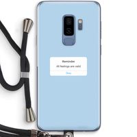 Reminder: Samsung Galaxy S9 Plus Transparant Hoesje met koord