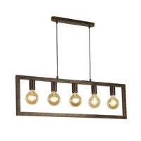 Searchlight Landelijke hanglamp Oblong 24102-5RU - thumbnail