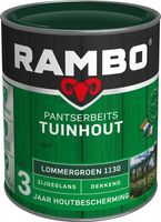 Rambo Pantserbeits Tuinhout Zijdeglans Dekkend - 750 ml Lommergroen - thumbnail