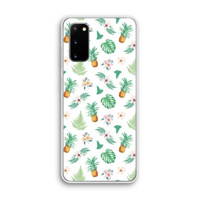 Ananas bladeren: Samsung Galaxy S20 Transparant Hoesje