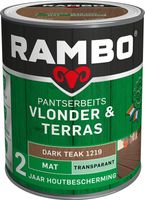 Rambo Pantserbeits Vlonder & Terras Mat Transparant - 1 liter Dark teak