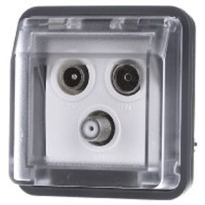 12033565  - Multimedia end box for antenna Grey 12033565