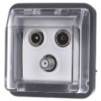 12033565  - Multimedia end box for antenna Grey 12033565 - thumbnail