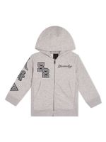 Givenchy Kids hoodie zippé à logo brodé - Gris