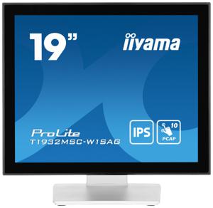 Iiyama PROLITE WHITE PCAP Touch Touchscreen monitor Energielabel: E (A - G) 48.3 cm (19 inch) 1280 x 1024 Pixel 5:4 14 ms HDMI, DisplayPort, VGA,