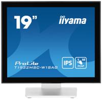 Iiyama PROLITE WHITE PCAP Touch Touchscreen monitor Energielabel: E (A - G) 48.3 cm (19 inch) 1280 x 1024 Pixel 5:4 14 ms HDMI, DisplayPort, VGA,