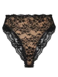 Dolce & Gabbana culotte à fleurs en dentelle - Noir