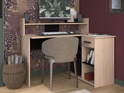 Hoekbureau BEGINOF 120 cm brooklyn eik