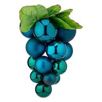 Kerstbal Druiven Blauw Plastic