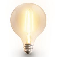 Smart filament lamp - G95 - E27 - 7 Watt 806 lumen - CCT White ambience - Wifi & Bluetooth - Bestuurbaar via app - Google Home, Amazon Alexa en Siri - LED Gloeilamp