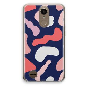 Memphis Shapes Pink: LG K10 (2017) Transparant Hoesje