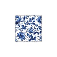 Ambiente Servetten 25cm delft blauw florals