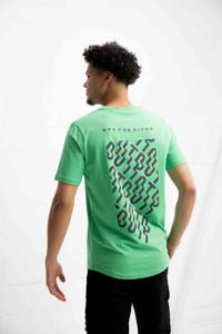 Off The Pitch Gradient Backburn Slim Fit T-Shirt Heren Groen - Maat XS - Kleur: Groen | Soccerfanshop