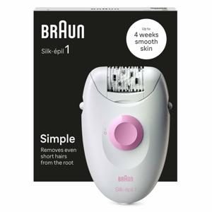 Braun Silk-épil 1 1-010 epilator 20 pincetten Roze, Wit