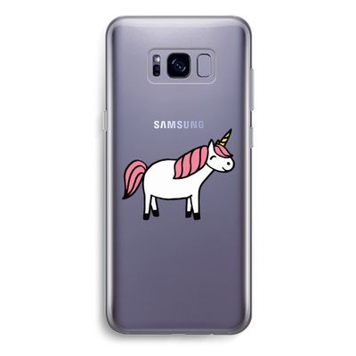 Eenhoorn: Samsung Galaxy S8 Plus Transparant Hoesje