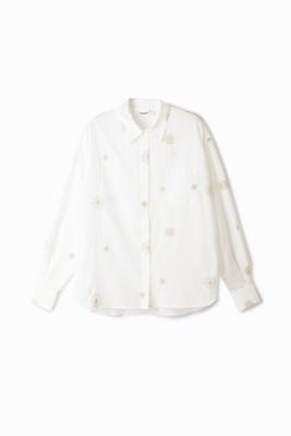 Shirt zonnebloemen - WHITE - XL
