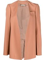 Stella McCartney blazer à design sans revers - Rose - thumbnail