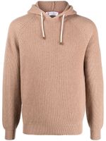 Brunello Cucinelli hoodie en cachemire à design nervuré - Tons neutres