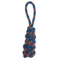 Happy pet Twisted tugger flostouw blauw / oranje