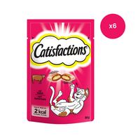 Catisfactions kattensnacks met rund - kattensnoepjes - 60g x 6