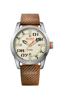 Horlogeband Hugo Boss HB-291-1-14-2938 / 659302741 Leder Bruin 22mm