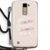 Right Place: LG K10 (2016) Transparant Hoesje met koord