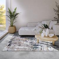 Vloerkleed Malard Sapphire Gold 120x160 Cm Laagpolig Elle Decoration - Dekbed-Discounter.nl