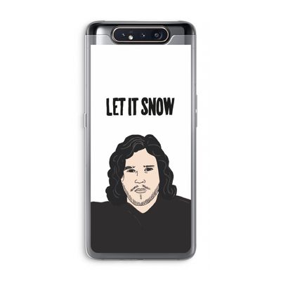 Let It Snow: Samsung Galaxy A80 Transparant Hoesje