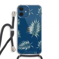 Simple leaves: iPhone 12 mini Transparant Hoesje met koord