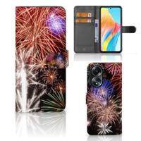 OPPO A58 4G | Wallet Case | met Pasjes | Vuurwerk